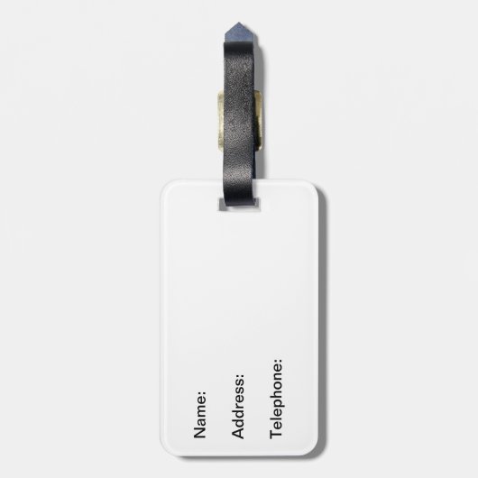 Bagagelabel van Bulldog (Achterkant verticaal)