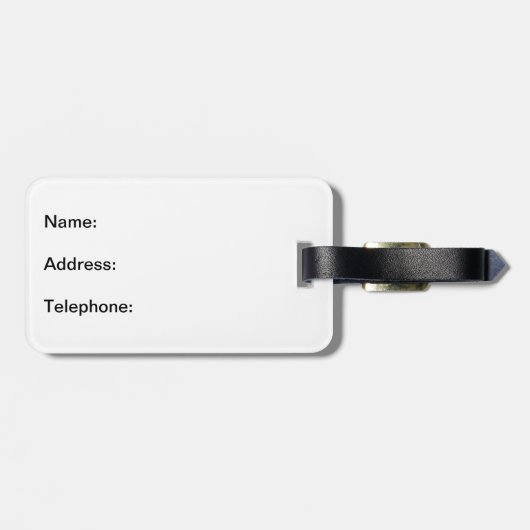 Bagagelabel van Bulldog (Achterkant horizontaal)