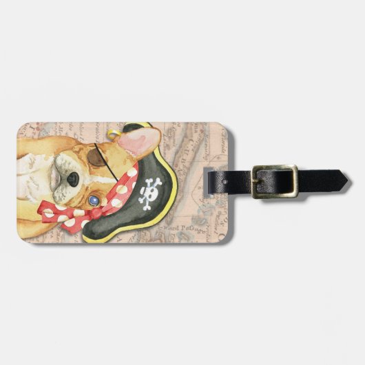 Bagagelabel van Bulldog Pirate (Voorkant horizontaal)