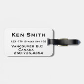 bagagelabel van Canada (Achterkant horizontaal)