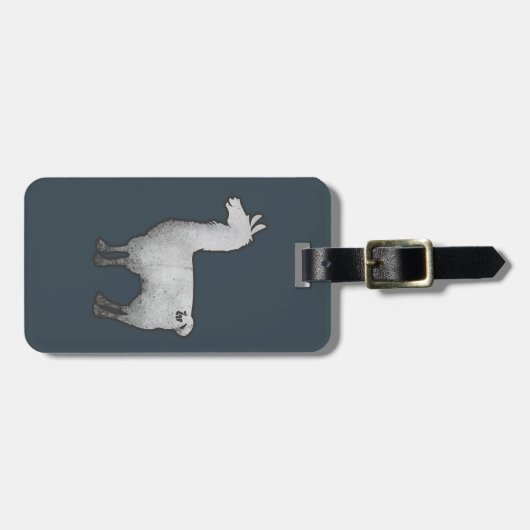 Bagagelabel van Concrete Llama (Voorkant horizontaal)