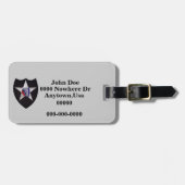 bagagelabel van de 2e Infanteriedivisie (Voorkant horizontaal)