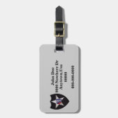 bagagelabel van de 2e Infanteriedivisie (Voorkant verticaal)