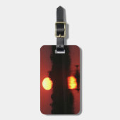 Bagagelabel van de Afrikaanse zonsondergang (Voorkant verticaal)