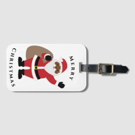 Bagagelabel van de Amerikaanse kerstman