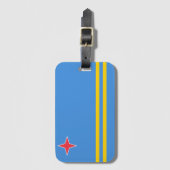 Bagagelabel van de Aruba-vlag (Voorkant (verticaal))