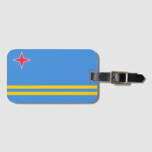 Bagagelabel van de Aruba-vlag