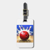 ***BAGAGELABEL van de BOWLER*****LABEL van de BOWL Bagagelabel (Voorkant verticaal)