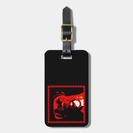 Bagagelabel van de Boxer-hond (Voorkant verticaal)