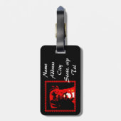 Bagagelabel van de Boxer-hond (Achterkant verticaal)