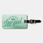 Bagagelabel van de coördinaten van Liverpool (Voorkant horizontaal)