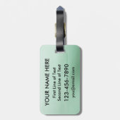 Bagagelabel van de coördinaten van Liverpool (Achterkant verticaal)