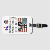 Bagagelabel van de democratische revolutie (Voorkant (horizontaal))