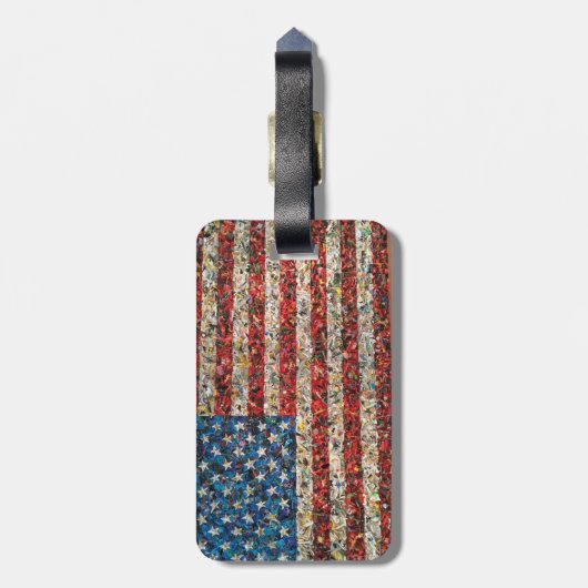 bagagelabel van de grote amerikaanse vlag (Achterkant verticaal)