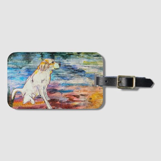 Bagagelabel van de Grote Pyreneeën (Voorkant (horizontaal))