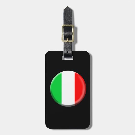 Bagagelabel van de Italiaanse vlag (Voorkant verticaal)