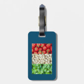Bagagelabel van de Italiaanse voedselvlag (Achterkant verticaal)