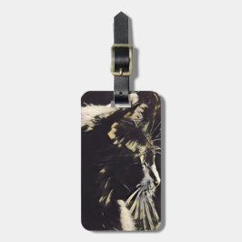 Bagagelabel van de kattenliefhebber, gepersonalise