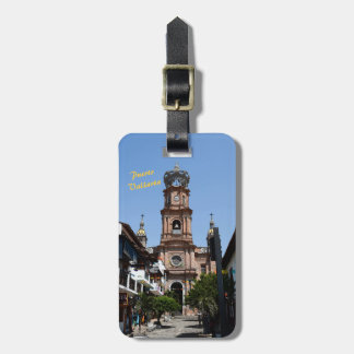 Bagagelabel van de kerk van Puerto Vallarta