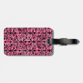 Bagagelabel van de lis roze (Achterkant horizontaal)