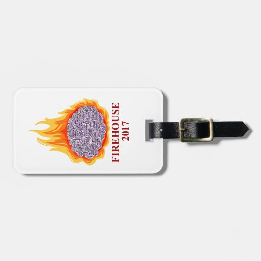 Bagagelabel van de ontvlammingsremmen (Voorkant horizontaal)