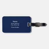 Bagagelabel van de politie (Hockey Goalie) (Achterkant horizontaal)