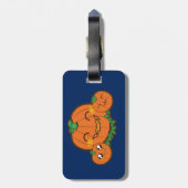 Bagagelabel van de pompoen van Kawaii (Achterkant verticaal)