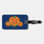 Bagagelabel van de pompoen van Kawaii (Achterkant horizontaal)