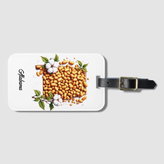 Bagagelabel van de staat Alabama (Voorkant (horizontaal))