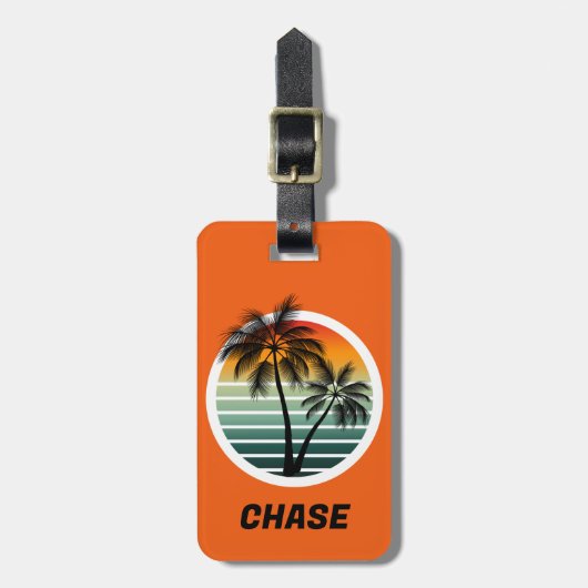 Bagagelabel van de tropen (Voorkant verticaal)