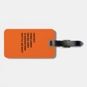 Bagagelabel van de tropen (Achterkant horizontaal)