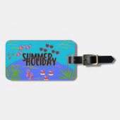 Bagagelabel van de tropische zonsondergang (Voorkant horizontaal)