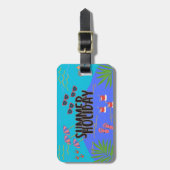 Bagagelabel van de tropische zonsondergang (Voorkant verticaal)
