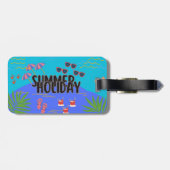 Bagagelabel van de tropische zonsondergang (Achterkant horizontaal)