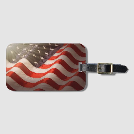 Bagagelabel van de Verenigde Staten van Amerika (Voorkant (horizontaal))
