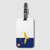 Bagagelabel van de vlag van de Azoren (Voorkant (verticaal))