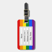 Bagagelabel van de vlag van LGBT Rainbow Pride (Voorkant verticaal)