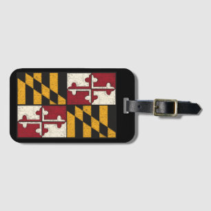 Bagagelabel van de vlag van Maryland