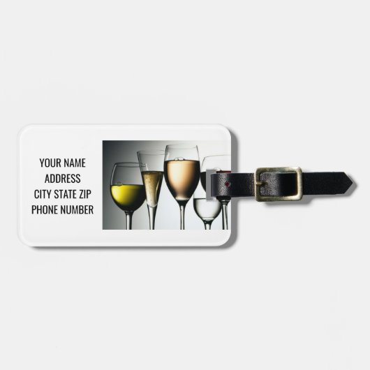 **BAGAGELABEL VAN DE WIJNVERGRENS**/I.D. VOOR ALLE BAGAGELABEL (Voorkant horizontaal)