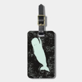 bagagelabel van de witte walvis (Voorkant verticaal)
