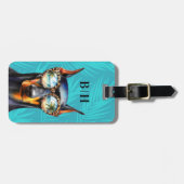 Bagagelabel van Doberman (Voorkant horizontaal)