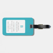 Bagagelabel van Doberman (Achterkant horizontaal)