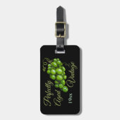 Bagagelabel van druiven (Voorkant verticaal)
