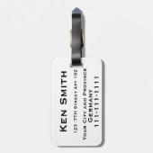 bagagelabel van Duitsland (Achterkant verticaal)