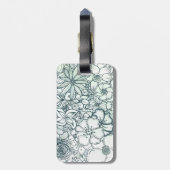 Bagagelabel van Floral Garden (Achterkant verticaal)