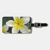 Bagagelabel van Frangipani en Raindrops (Voorkant horizontaal)