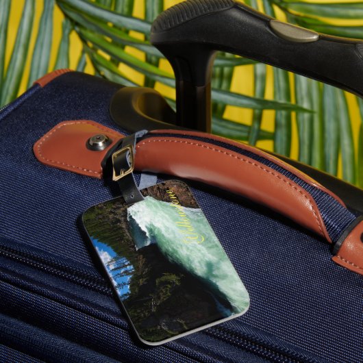 Bagagelabel van geelsteen (Voorkant Insitu 1)