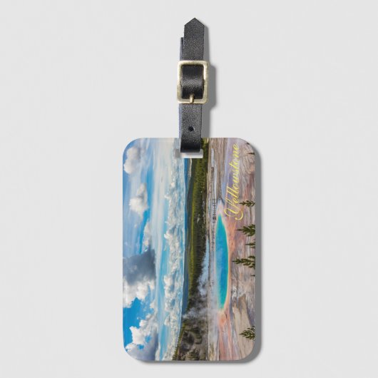 Bagagelabel van geelsteen (Voorkant (verticaal))