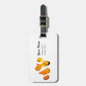 Bagagelabel van gekalkte vis (Voorkant verticaal)