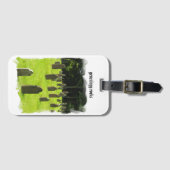 Bagagelabel van genetisch gesteentjes (Voorkant (horizontaal))